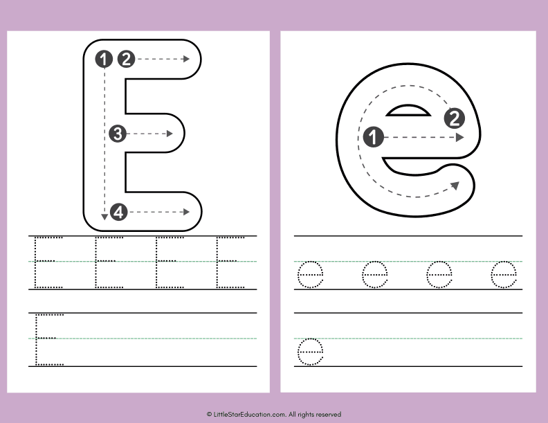 Alphabet Letter A to Z Tracing