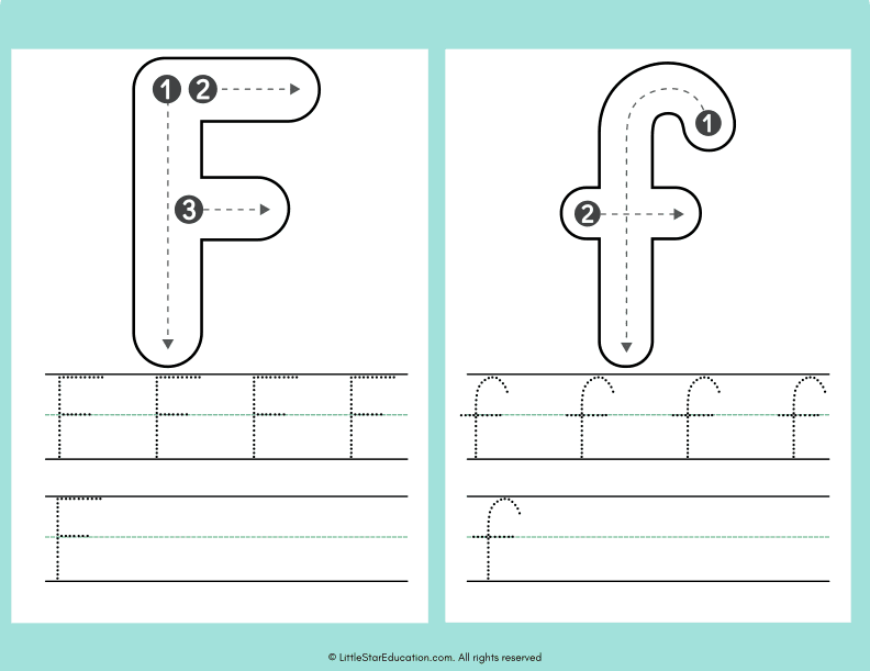 Alphabet Letter A to Z Tracing