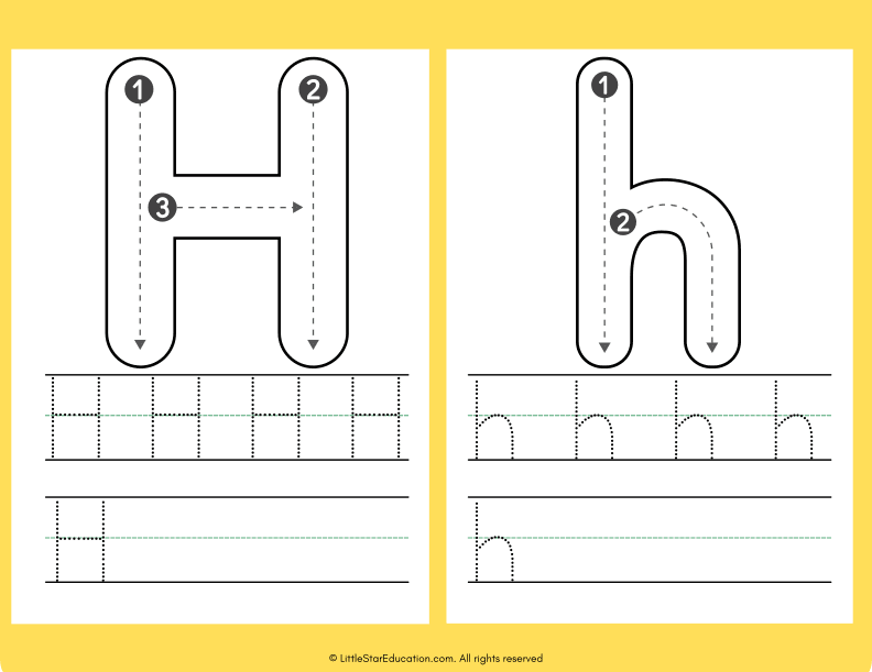 Alphabet Letter A to Z Tracing