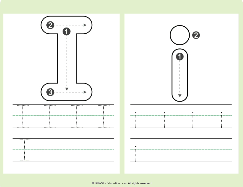 Alphabet Letter A to Z Tracing