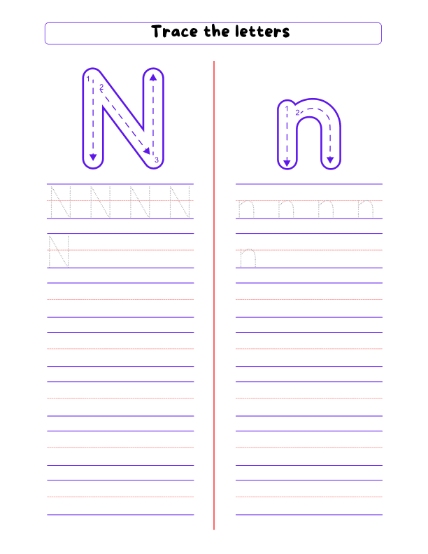 Alphabet Tracing Workbook Aa to Zz