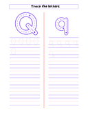 Alphabet Tracing Workbook Aa to Zz thumbnail 17