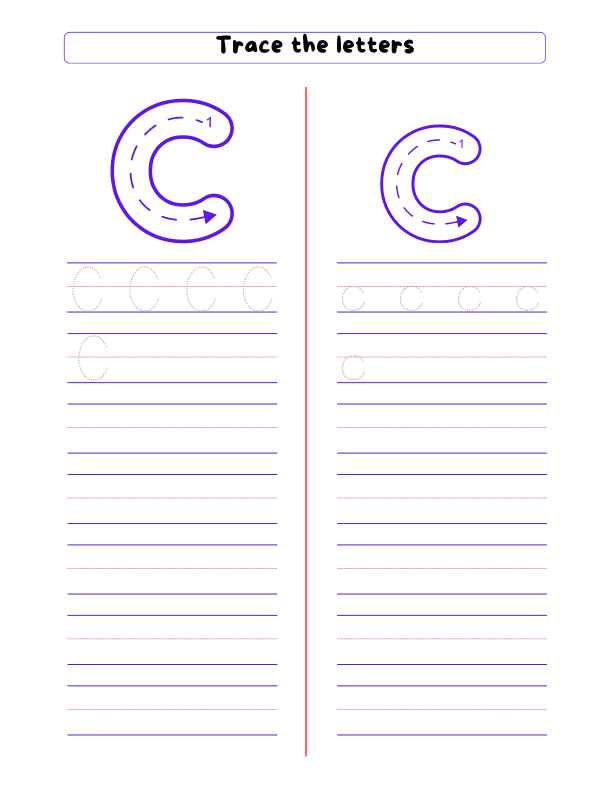 Alphabet Tracing Workbook Aa to Zz