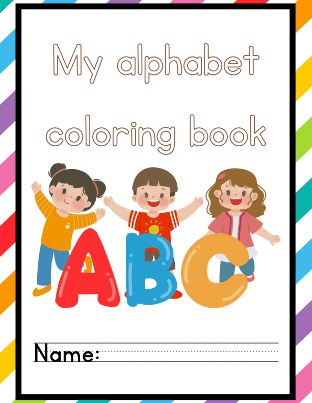 Coloring Workbook: Alphabet A to Z