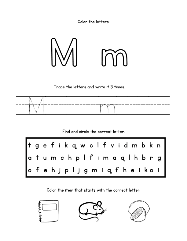Coloring Workbook: Alphabet A to Z