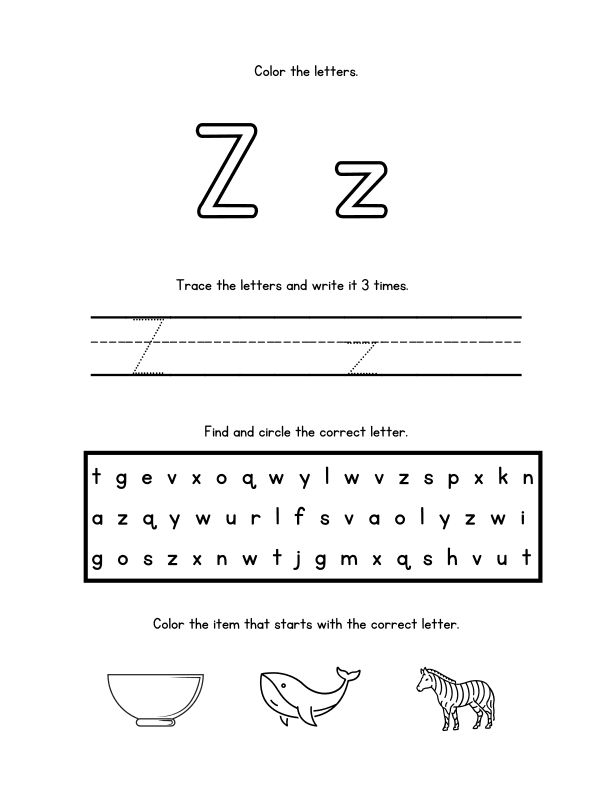 Coloring Workbook: Alphabet A to Z