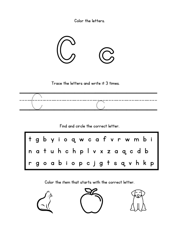 Coloring Workbook: Alphabet A to Z
