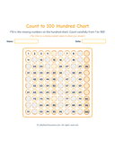 Count to 100 Hundred Chart Workbook thumbnail 16