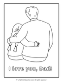 Fathers' Day Coloring Workbook I Love You Dad thumbnail 1