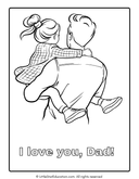 Fathers' Day Coloring Workbook I Love You Dad thumbnail 2