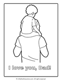 Fathers' Day Coloring Workbook I Love You Dad thumbnail 4