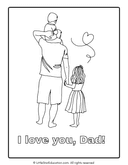 Fathers' Day Coloring Workbook I Love You Dad thumbnail 5