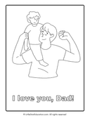 Fathers' Day Coloring Workbook I Love You Dad thumbnail 7