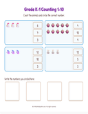 Grade K1 Counting 1 10 Workbook thumbnail 13