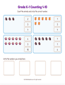 Grade K1 Counting 1 10 Workbook thumbnail 5