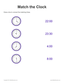 Match the Clock: Half Hour - 24 Hour thumbnail 3