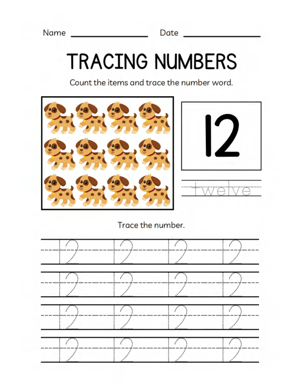 Math Numbers Workbook