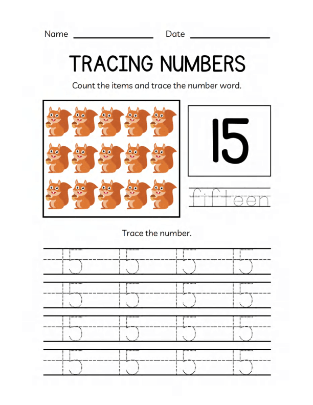 Math Numbers Workbook