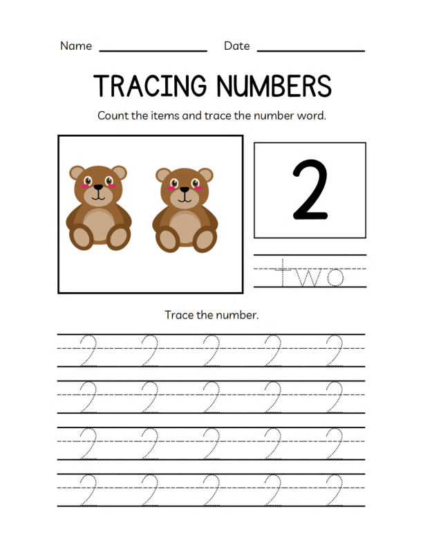 Math Numbers Workbook