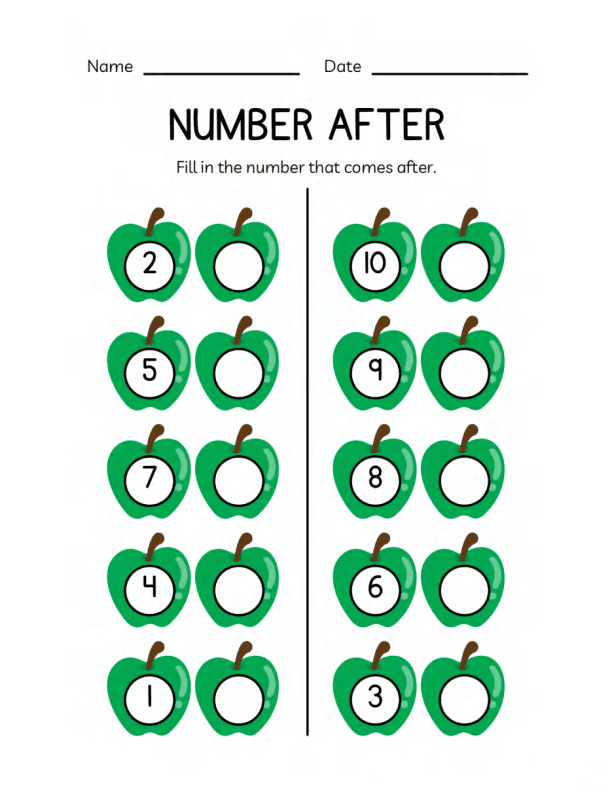 Math Numbers Workbook