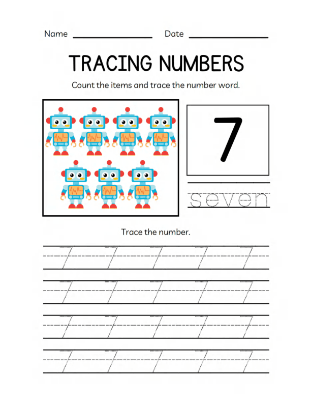 Math Numbers Workbook