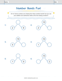 Number Bonds  Make 10 Workbook thumbnail 1