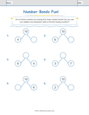 Number Bonds  Make 10 Workbook thumbnail 5
