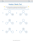 Number Bonds  Make 10 Workbook thumbnail 7