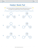 Number Bonds  Make 10 Workbook thumbnail 9