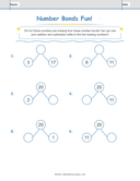 Number Bonds Make 20 Workbook thumbnail 5