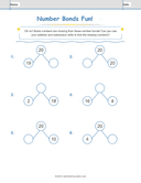 Number Bonds Make 20 Workbook thumbnail 9