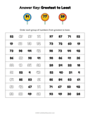 Number Order Greatest to Least Worksheet thumbnail 8