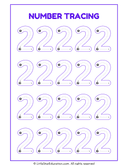 Number Tracing 1 to 10 Worksheet thumbnail 2