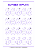 Number Tracing 1 to 10 Worksheet thumbnail 6