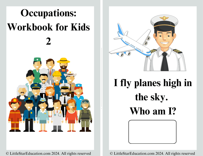 Occupations Workbook for Kids 2