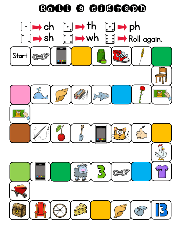 Roll a Digraph Board Game