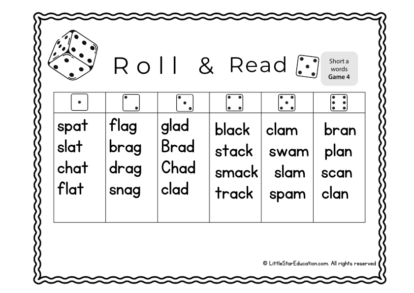 Roll and Read: Phonics Fun for Early Readers