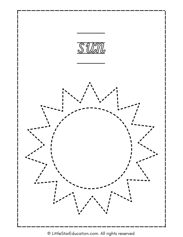 Solar System Tracing Workbook