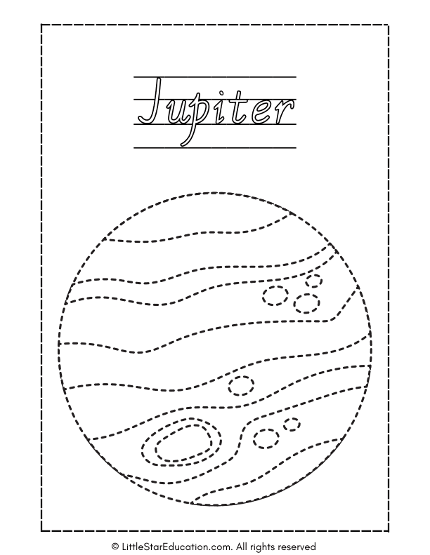 Solar System Tracing Workbook