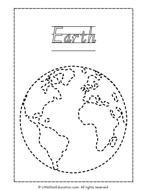 Solar System Tracing Workbook