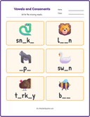 Vowels Consonants Workbook Grade 1 thumbnail 10