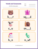 Vowels Consonants Workbook Grade 1 thumbnail 4