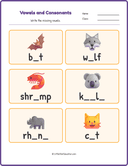 Vowels Consonants Workbook Grade 1 thumbnail 5