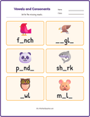 Vowels Consonants Workbook Grade 1 thumbnail 6