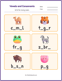 Vowels Consonants Workbook Grade 1 thumbnail 8