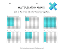 3rd Grade Multiplication Arrays Worksheet thumbnail 1
