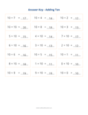 Adding 10 Worksheet thumbnail 2