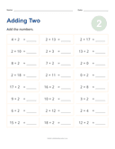 Adding 2 Worksheet thumbnail 1