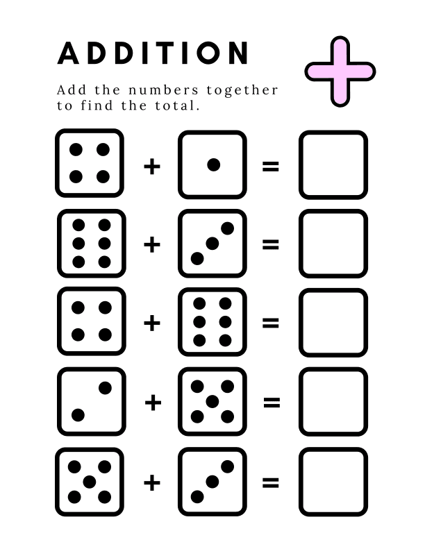 Addition: Number of Dice