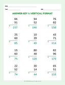 Addition Practice Vertical Format Basic thumbnail 2
